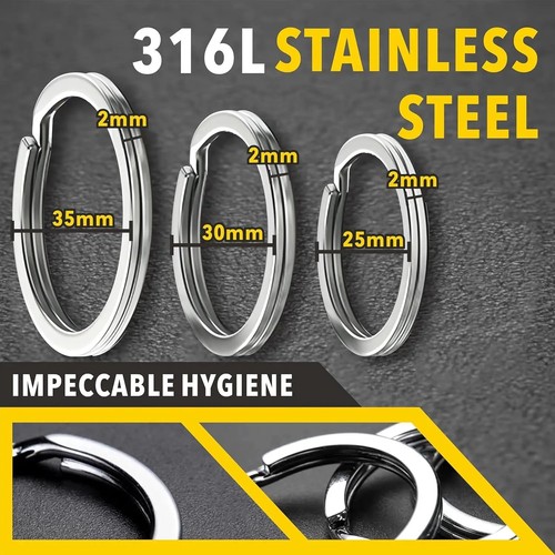 30pcs key rings stainless - 30pcs,