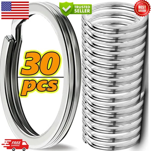 30pcs key rings stainless - 30pcs,
