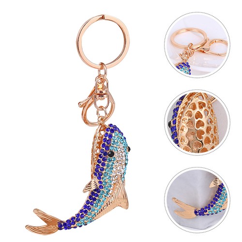 Multicolor rhinestone shark - rhinestone,