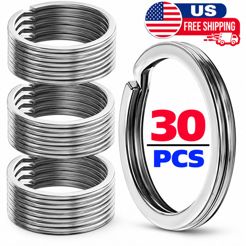 30pcs key rings stainless - 30pcs,