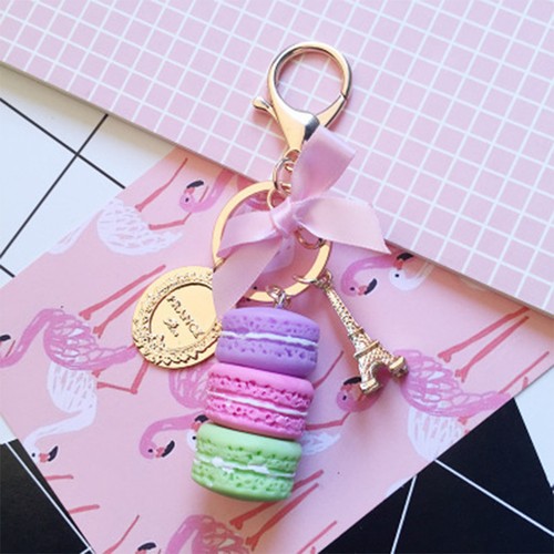 Macarons keychain with multi - keychain,