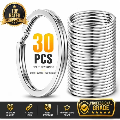 30pcs key rings - 30pcs, stainless