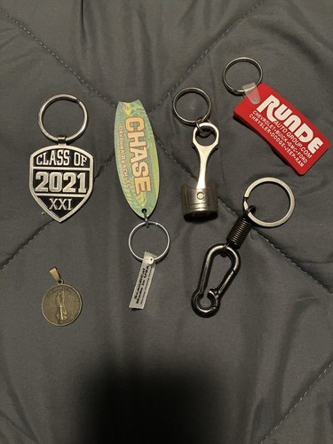 Assorted key chains lot 6 - assorted,